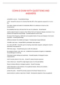 COHN-S EXAM WITH QUESTIONS AND ANSWERS