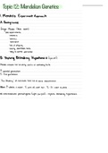 Topic 12&colon; Mendelian  Genetics