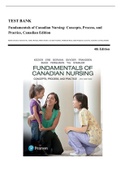Test Bank - Fundamentals of Canadian Nursing&colon; Concepts&comma; Process&comma; and Practice&comma; Kozier&comma; 4th Canadian Edition &lpar;Kozier&comma; 2018&rpar;&comma; Chapter 1-48 &vert; All Chapters