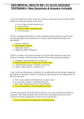 HESI MENTAL HEALTH RN &lpar; V1&comma;V2&comma;V3&rpar; 2022&sol;2023 TESTBANK>> New Questions & Answers Included&period;