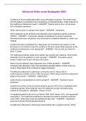 Advanced Patho exam Studyguide 2023