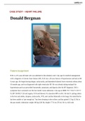 Case Study HEART FAILURE, Donald Bergman, 67-year-old, (Latest 2021) Correct Study Guide, Download to Score A