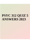 PSYC 312 QUIZ 5 ANSWERS 2023