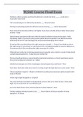 TLSAE Course Final Exam Questions And Answers 