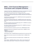 WGU - C214 Financial Management – Final Exam with complete solutions