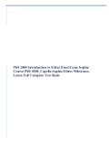 PHI 2000 Introduction to Ethics Final Exam Sophia Course/PHI 2000_Capella-Sophia Ethics Milestones, Latest Fall Complete Test Bank