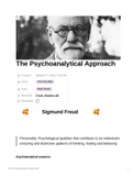 The Psychoanalytical Approach