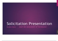 MGMT 408 Week 8 PART 2-B RFP Solicitation PowerPoint Presentation (Due Week 8)
