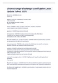 Chemotherapy Biotherapy Certification Latest Update Solved 100&percnt;