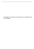 Test Bank for Concepts for Nursing Practice, 3rd Edition, Jean Foret Giddens.