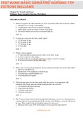 Test Bank Basic Geriatric Nursing 7th Edition Williams Chapter 1-20