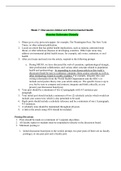 NR 503 Week 7 Discussion-Global and Environmental Health; Measles Outbreaks Globally (Initial Post, Faculty- Peer Responses)