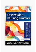 Test Bank for Essentials Nursing Practice Challenges, 9th Edition/Professional Nursing Test Bank 9th Edition. 