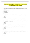 IAHCSMM CER Progress Test (Mix of all 4) QUESTIONS WITH COMPLETE SOLUTIONS