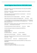 Dental Hygiene Board Review 2023 Q&A Latest