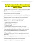 HazMat Operations Test Prep (Missouri Division of Fire Safety HazMat training.) | 170 questions| with  complete solutions