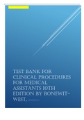 Clinical Procedures for Medical Assistants 10th Edition by Bonewit-West
