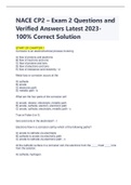 NACE CP2 PACKAGE DEAL - BUNDLE Contains Exams&comma; Latest Quiz 1-4&comma; and Verified study materials&period; All 100&percnt; Approved and Latest 2023&sol;2024 solutions- Download to score A