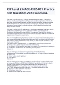CIP Level 2 NACE-CIP2-001 Practice Test Questions 2023 Solutions&period;