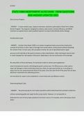 STATE FARM INDEPENDENT AUTO EXAM&period; EXAM QUESTIONS AND ANSWER UPDATED 2023