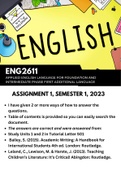 ENG2611 Assignment 1 Answers 2023 (Detailed and example page provided) 