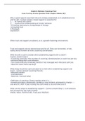 Health & Wellness Coaching Final Exam Test Prep Practice Questions With Complete Solution 2023