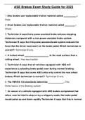 ASE Brakes Exam Study Guide for 2023.