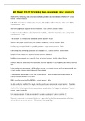 40 Hour RBT Training test questions and answers