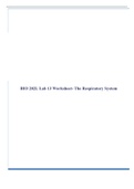 BIO 202L Lab 13 Worksheet- The Respiratory System