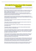 PTK ABCTE Practice Exam With Complete Solutions