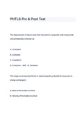 PHTLS Pre & Post Test QUESTIONS & ANSWERS 2023 ( A+ GRADED 100% VERIFIED)