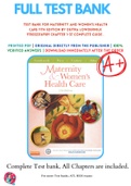 Maternity and Women&rsquo;s Health Care 10th 11th 12th Edition Lowdermilk Test Bank &lpar; BUNDLES &rpar;