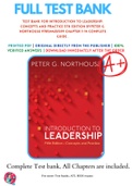 Test Bank For Introduction to Leadership&colon; Concepts and Practice 5th Edition ByPeter G&period; Northouse 9781544351599 Chapter 1-14 Complete Guide &period;