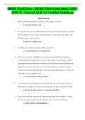 NR601 Final Exam &sol; NR 601 Final Exam &lpar;New&comma; 2023&rpar;&colon; &lpar;100 &percnt;  Correct Q & A&rpar;    Verified Solutions