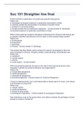 Soc 101 Straighter line final Exam with 100&percnt; Correct Answers 2023