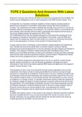 TCPS 2 Questions And Answers With Latest Solutions