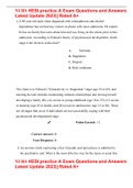 NURS HESI practice A Exam Questions and Answers Latest Update 2023&vert;&vert; Rated A&plus;