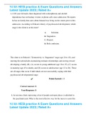NURS HESI practice A Exam Questions and Answers Latest Update 2023&vert;&vert; Rated A&plus;