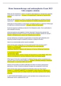 Heme Immunotherapy and antineoplastics Exam 2023 with complete solution
