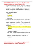 HESI RN MENTAL V2 Nursing Latest Update 2023 Guaranteed Success Latest Update 2023