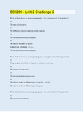 SCI 200 - Unit 2 Challenge 2 &vert; with 100&percnt; Correct Answers &vert; Updated & Verified