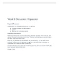 MATH 399N Week 8 Discussion; Regression