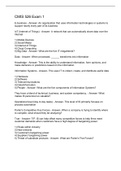 CMIS 526 Exam 1