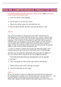 HESI RN COMPREHENSIVE PREDICTOR EXAM