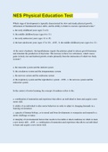 NES Physical Education Test &vert; 70 Questions with 100&percnt; Correct Answers &vert; Updated & Verified
