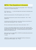 NETA 2 Test Questions & Answers &vert; 240 Questions with 100&percnt; Correct Answers &vert; Updated & Verified