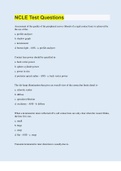 NCLE Test Questions &vert; 90 Questions with 100&percnt; Correct Answers &vert; Updated & Verified &vert; 25 Pages