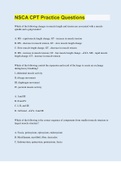 Bundle for NSCA Exams Compilation &vert; Verified &vert; Guaranteed Success