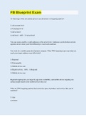 FB Blueprint Exam &vert; 50 Questions with 100&percnt; Correct Answers &vert; Updated & Verified