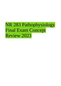 NR 283 Pathophysiology Final Exam Concept Review 2023
